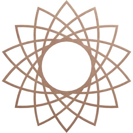 Ekena Millwork Eleanor Wood Fretwork Pierced Ceiling Medallion, Wood (Paint Grade), 36"OD x 13 7/8"ID x 3/8"T CMWP36X36X0375EAMF
